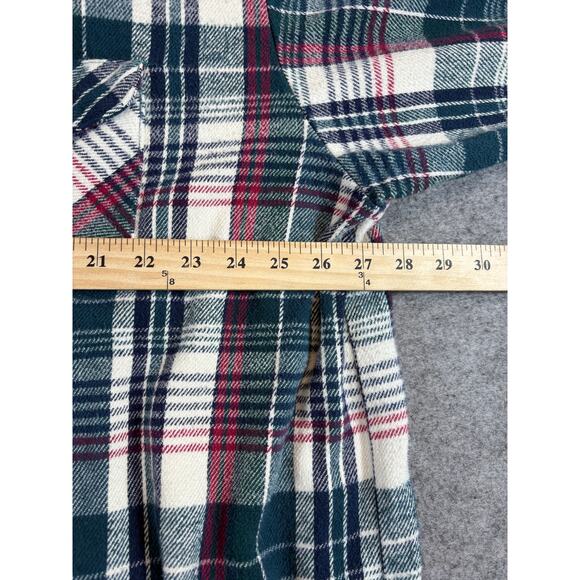 VINTAGE 90s Oshkosh B’Gosh Flannel Shirt Mens 3XLB Plaid Workwear Western Retro - Picture 2 of 7